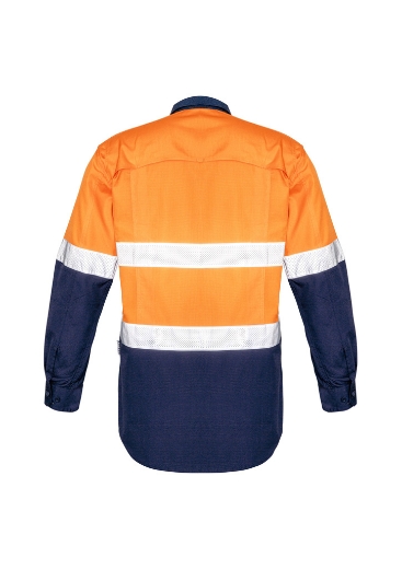 Picture of Syzmik, Mens Rugged Cooling Taped Hi Vis Spliced Shirt